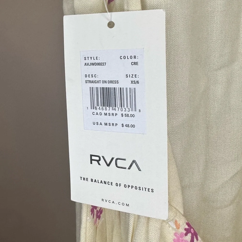 NWT RVCA Women's Straight On Halter Top Dress SIZE XS - Picture 5 of 7